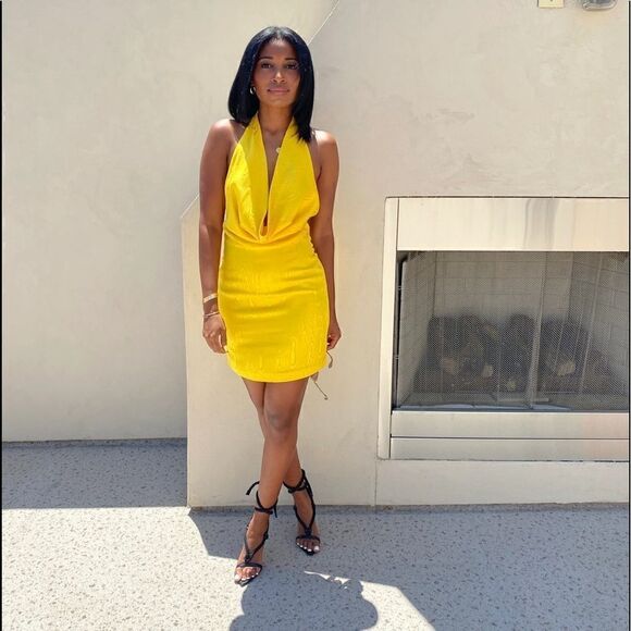 Free people x Ronny Kobo Marisa Halter Mini Dress Size S - Picture 11 of 12